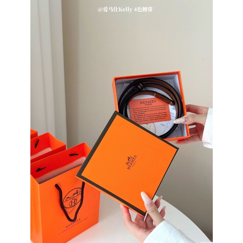 愛馬仕Kelly 4色腰帶禮盒裝-細節圖4