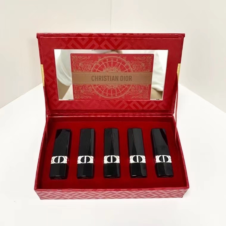 25版迪奧藍金口紅小樣五件套/新春版-細節圖3