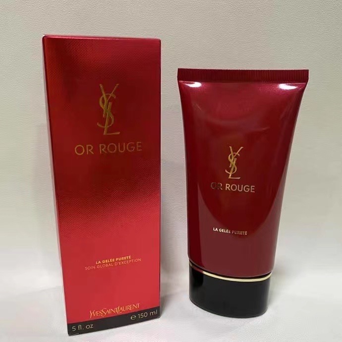 YSL新版藏金紅色洗面乳150ml-細節圖9