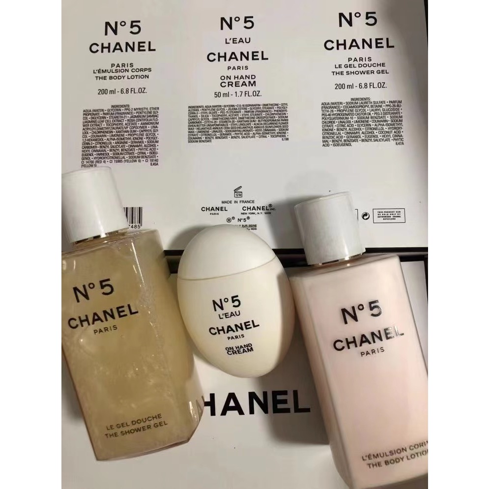 香奈兒鎏金5號全身香氛三件套-細節圖3