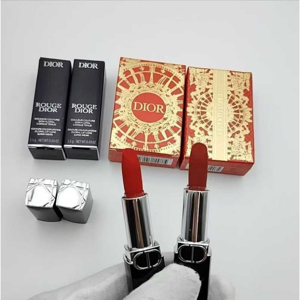 官網同步25年最新款新春版迪奧口紅兩件套1.5g（鋁管）-細節圖2