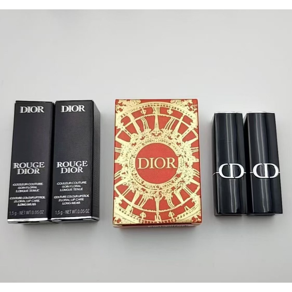 官網同步25年最新款新春版迪奧口紅兩件套1.5g（鋁管）-細節圖3