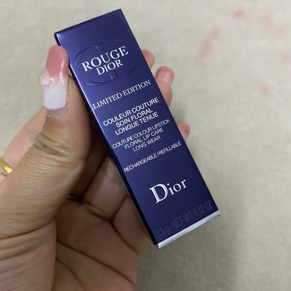 「免稅店福利款」迪奧2022花卉雕花口紅-細節圖2