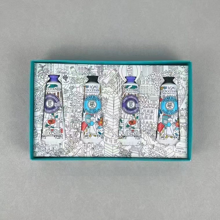 歐舒丹合作塗鴉繽紛‮量限‬款護手霜四件套-細節圖3