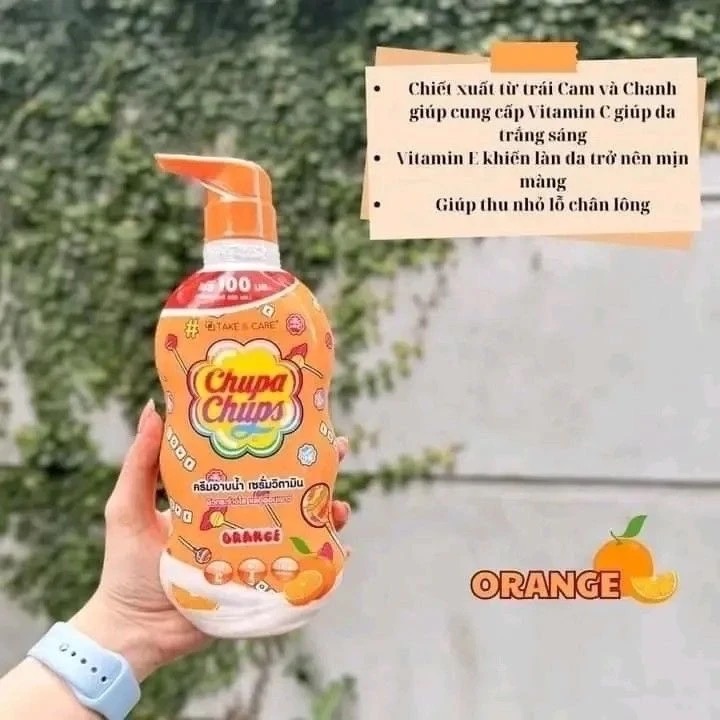 泰國Chupachups珍寶沐浴露保濕留香（橙味/西瓜/草莓）果味香氛550g-細節圖5