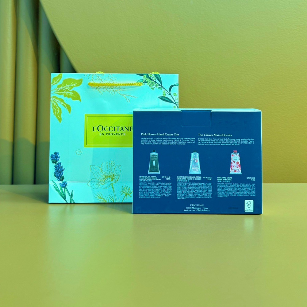 歐舒丹木盒護手霜75ml三件套-細節圖2