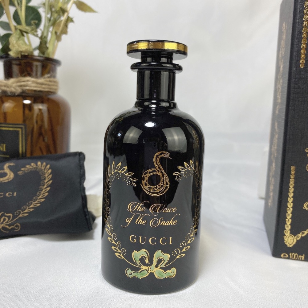 Gucci 古馳陶瓷煉金術士花園黑瓶蛇之響 “The Voice of the Snake蛇之謎”香水100ml-細節圖2