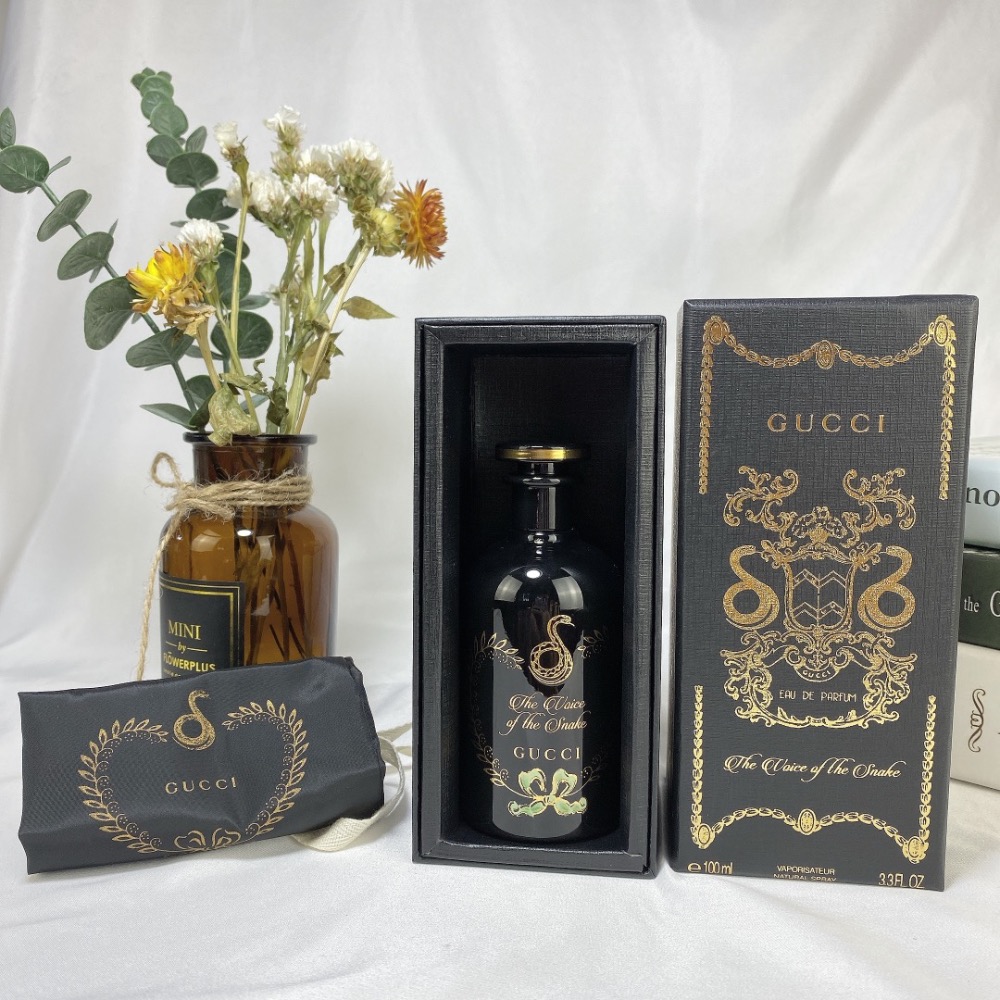 Gucci 古馳陶瓷煉金術士花園黑瓶蛇之響 “The Voice of the Snake蛇之謎”香水100ml-細節圖9