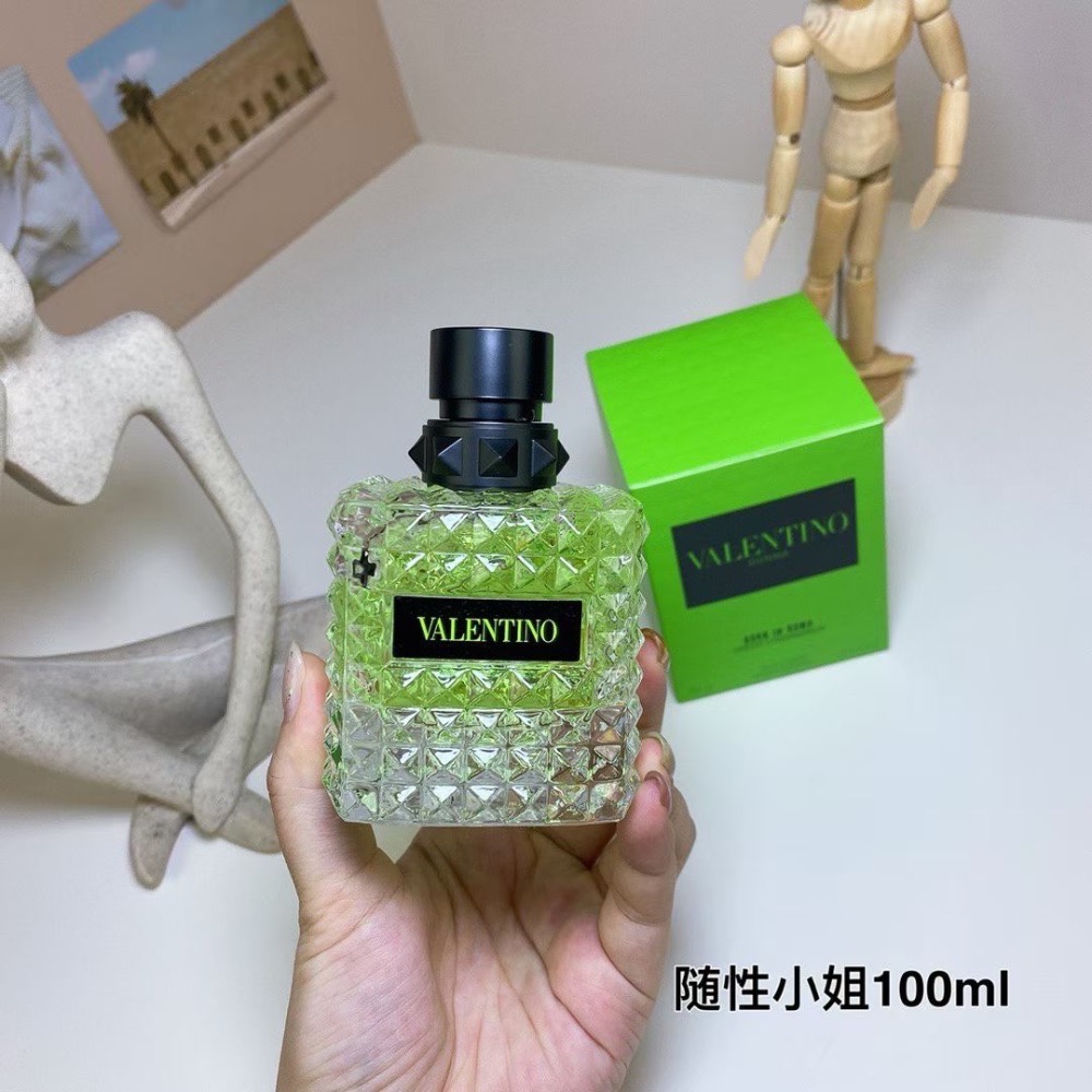 華倫天奴隨性小姐女士100ml Valentino Donna Born in Roma Green Stravaga-細節圖2