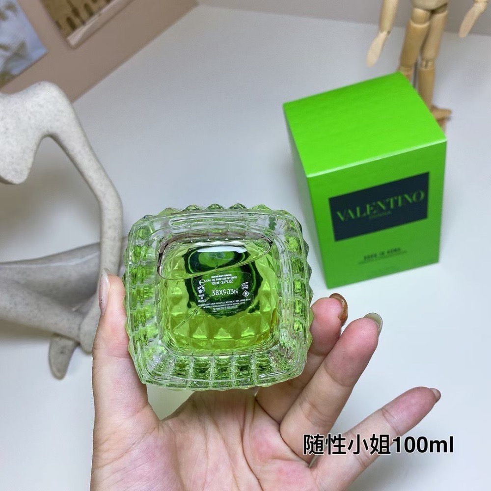華倫天奴隨性小姐女士100ml Valentino Donna Born in Roma Green Stravaga-細節圖3