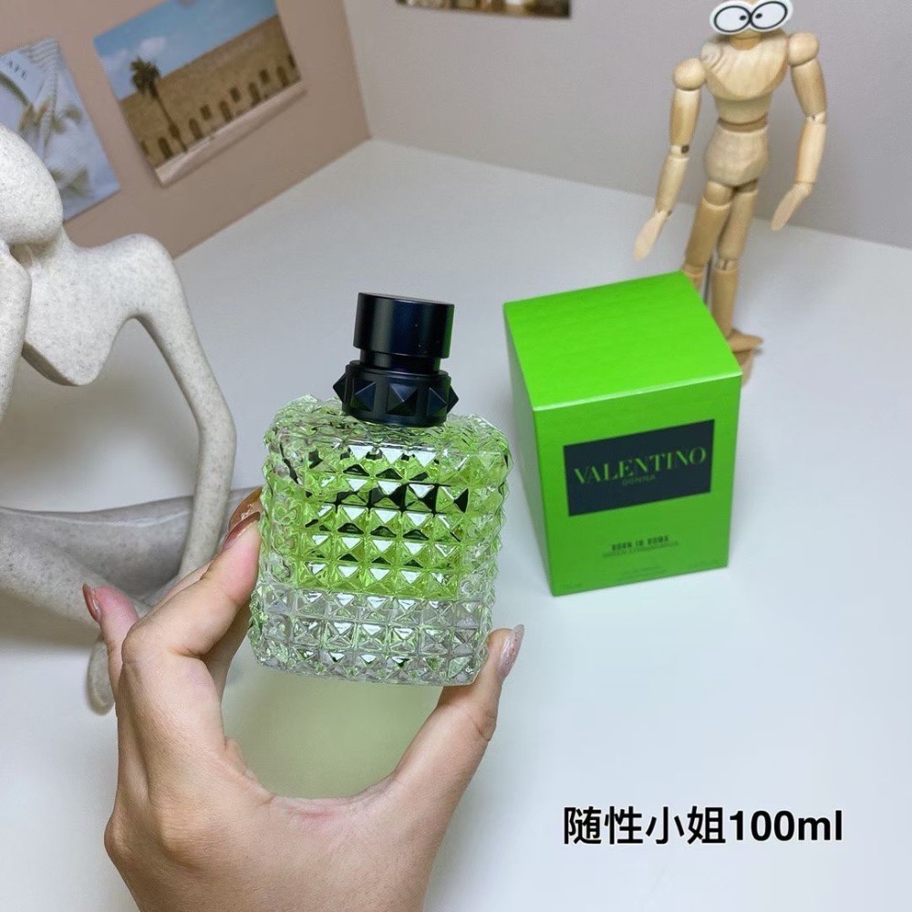 華倫天奴隨性小姐女士100ml Valentino Donna Born in Roma Green Stravaga-細節圖4