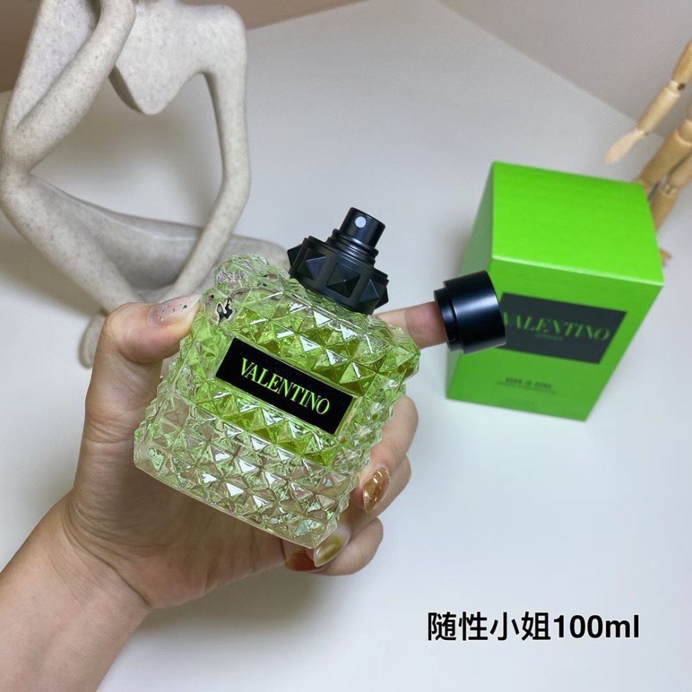 華倫天奴隨性小姐女士100ml Valentino Donna Born in Roma Green Stravaga-細節圖5