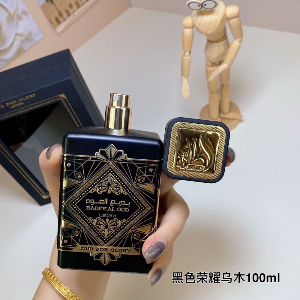 拉塔法香氛黑色榮耀烏木100ml，Bade＇e Al Oud Oud for Gloryl-細節圖7