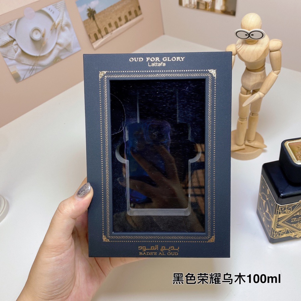 拉塔法香氛黑色榮耀烏木100ml，Bade＇e Al Oud Oud for Gloryl-細節圖8