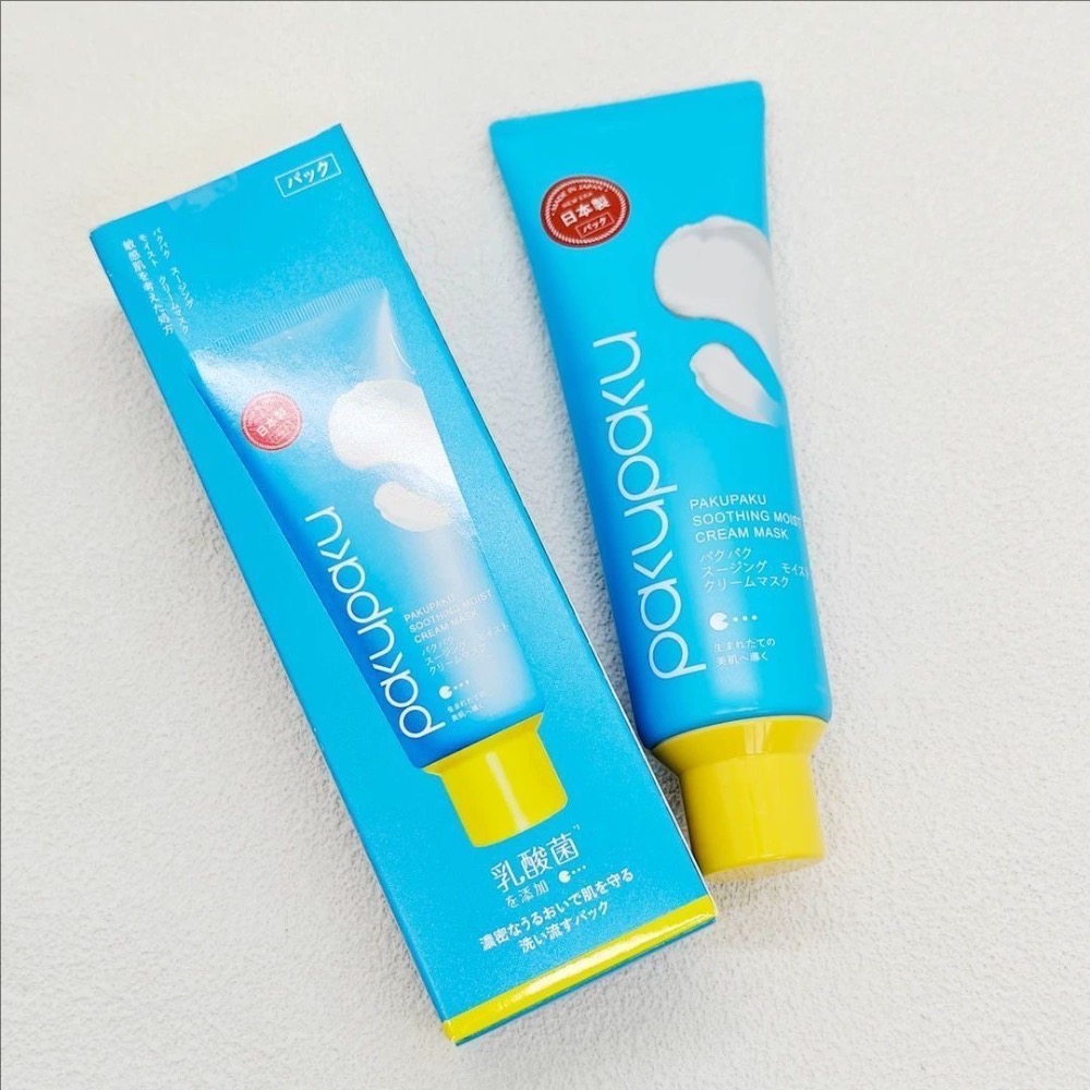 Pakupaku舒悅潤護塗抹面膜100g乳酸菌補水保濕抗氧化面膜-細節圖2