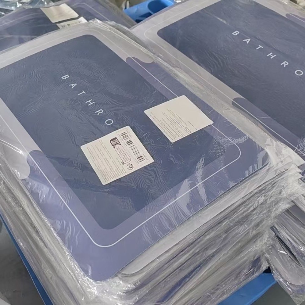 硅藻毛絨浴室衛生間地墊吸水廁所墊*5片 隨機出-細節圖2