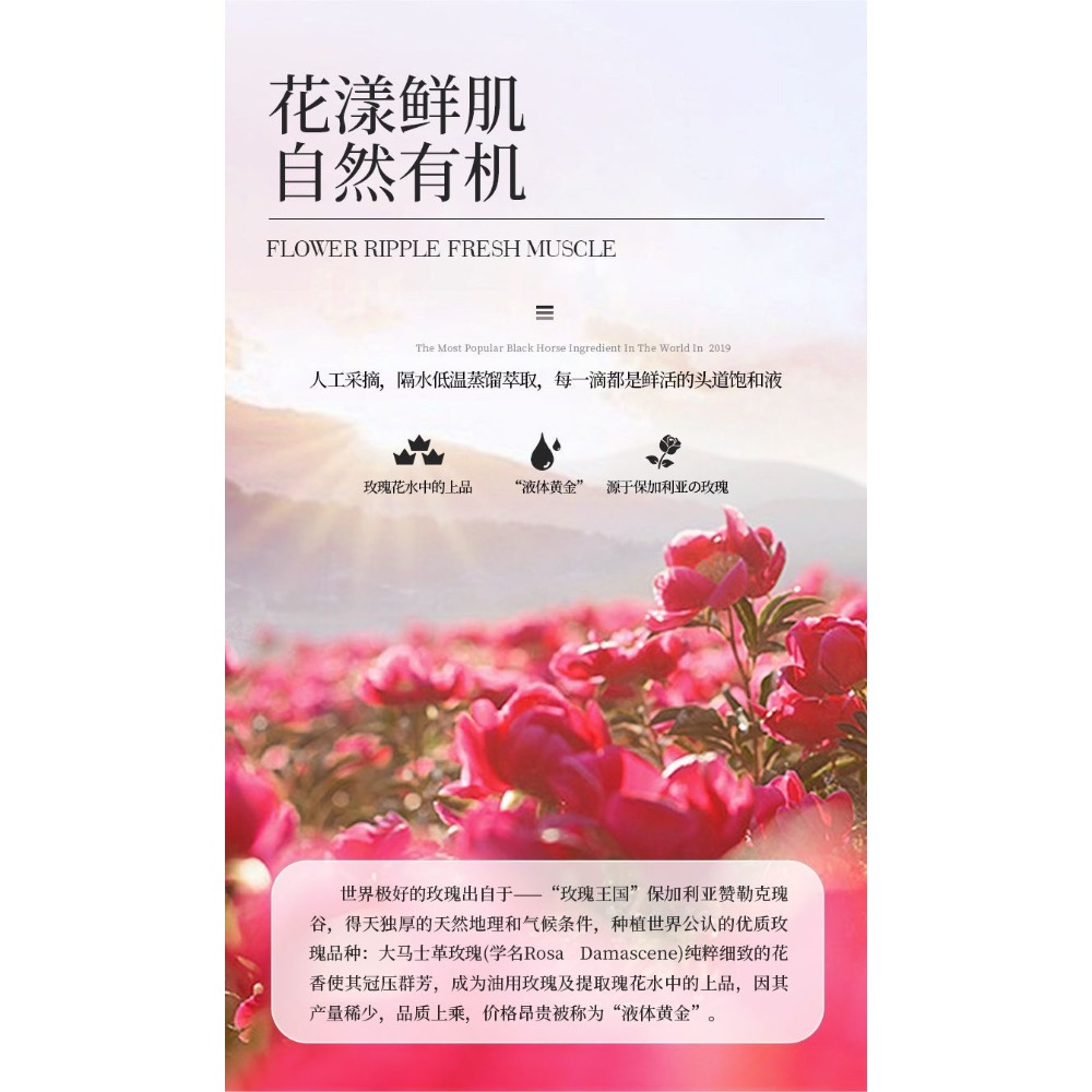 QioFoe進口大馬士革玫瑰精華水美白抗氧化控油保濕精華液500ml-細節圖4