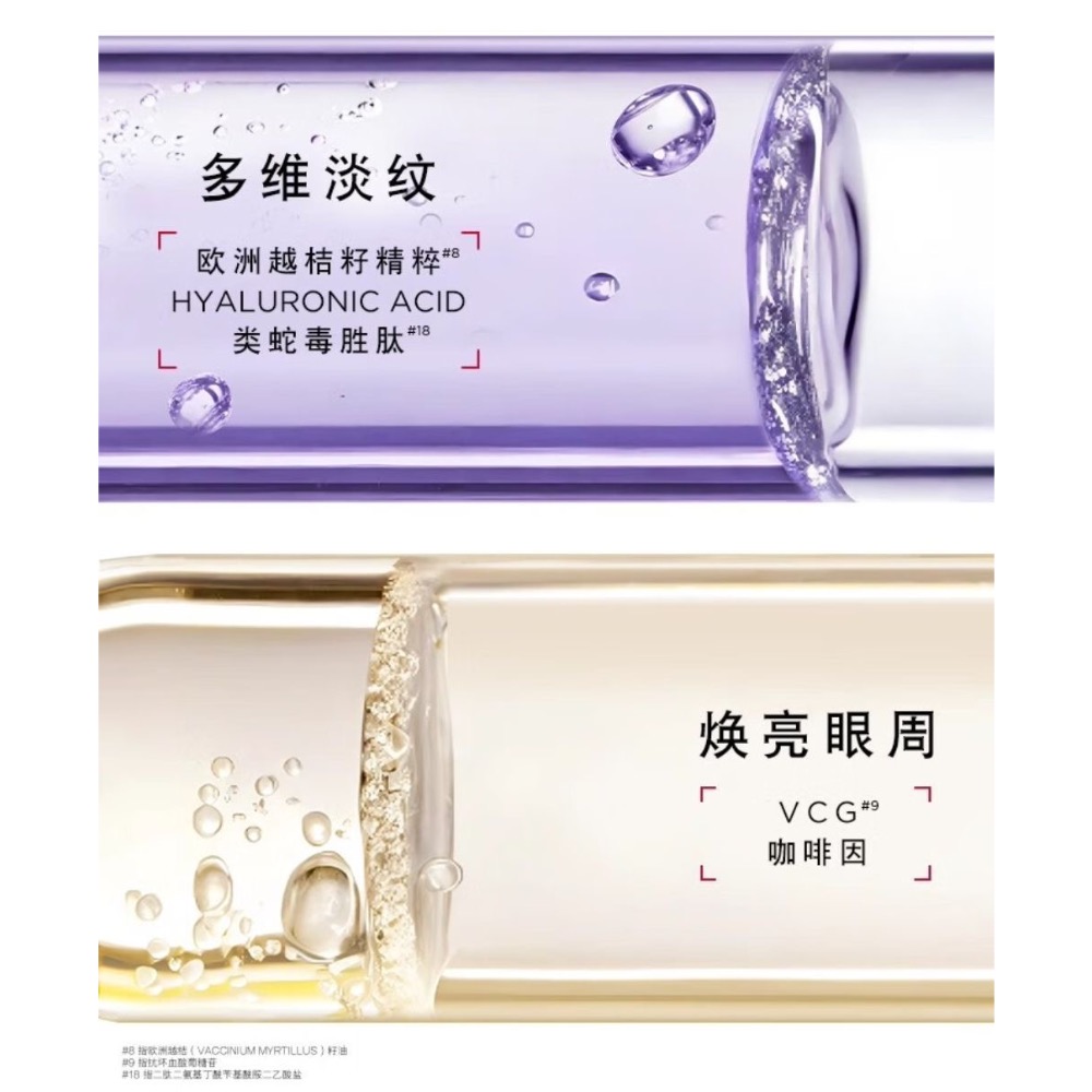 歐萊雅眼霜三代復顏玻尿酸水光充盈全臉淡紋眼霜7.5ml小樣*2隻-細節圖6