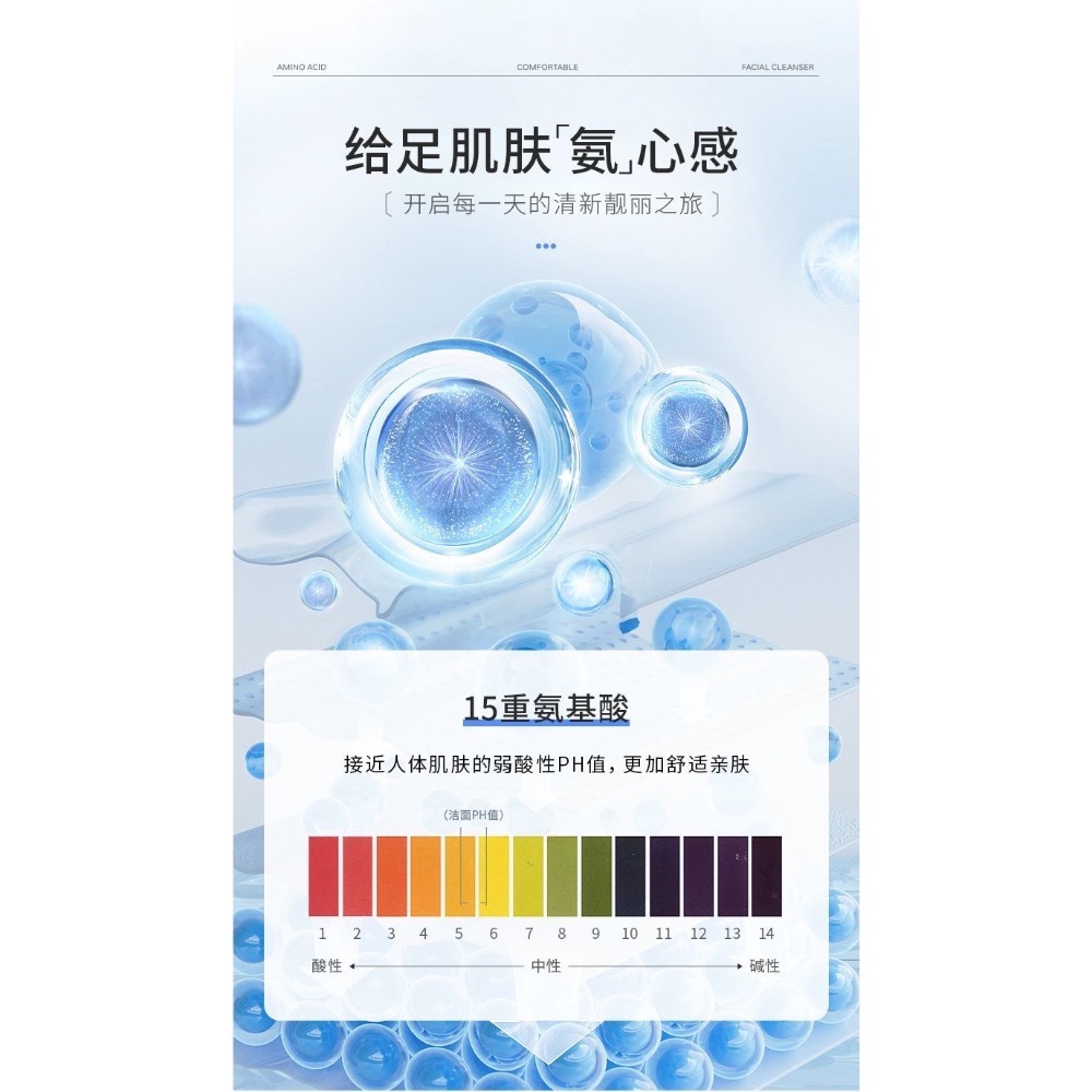洗顏溫和清潔控油黑頭祛痘潔面乳保濕氨基酸洗面奶-細節圖5