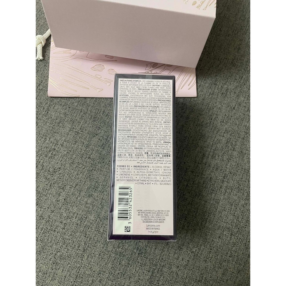 蘭蔻午夜玫瑰香水75ml 濃香禮盒禮袋裝-細節圖2