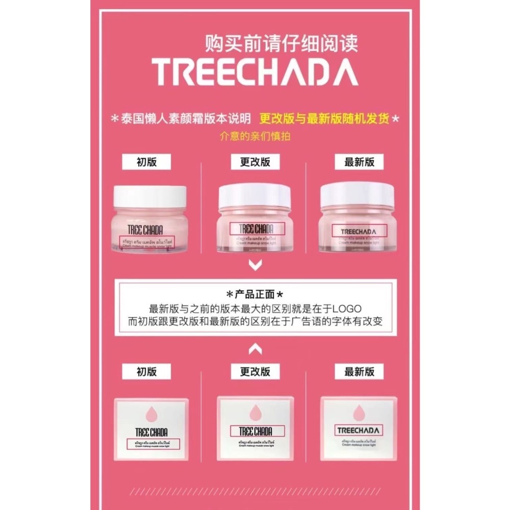 泰國TREECHADA素顏霜8g小樣3入-細節圖7