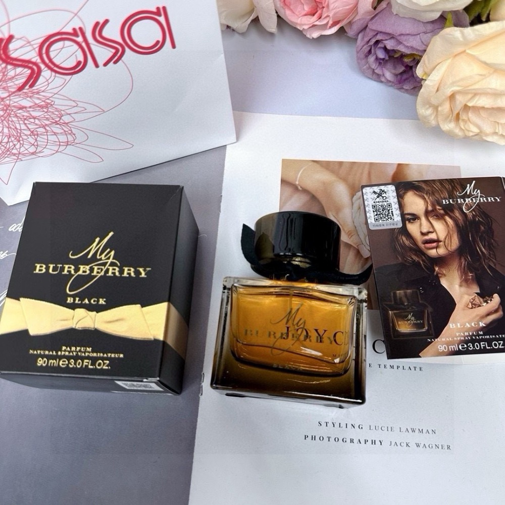 My Burberry Black我的巴寶莉黑色香精版Parfum黑色專屬女士香水90ml-細節圖2