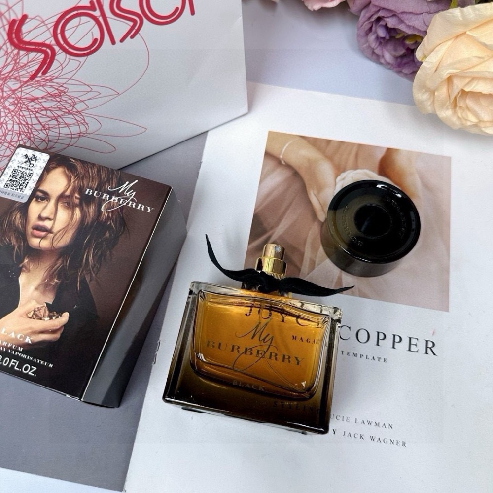 My Burberry Black我的巴寶莉黑色香精版Parfum黑色專屬女士香水90ml-細節圖7