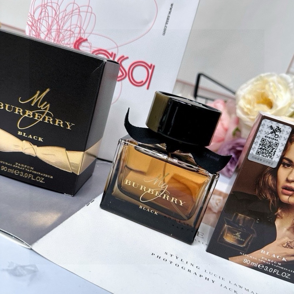 My Burberry Black我的巴寶莉黑色香精版Parfum黑色專屬女士香水90ml-細節圖9
