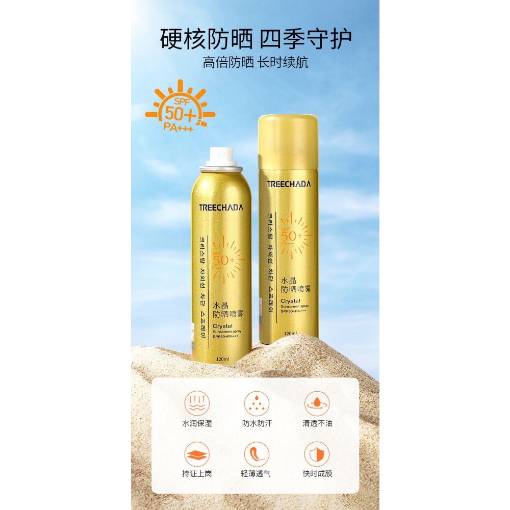 泰國TREECHADA防曬噴霧水晶噴霧*2-細節圖2