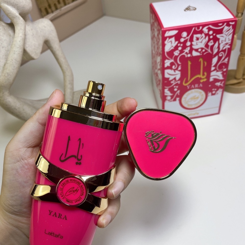 拉塔法香氛進口中東迪拜香水粉色糖果100ml  Lattafa YARA Candy-細節圖5