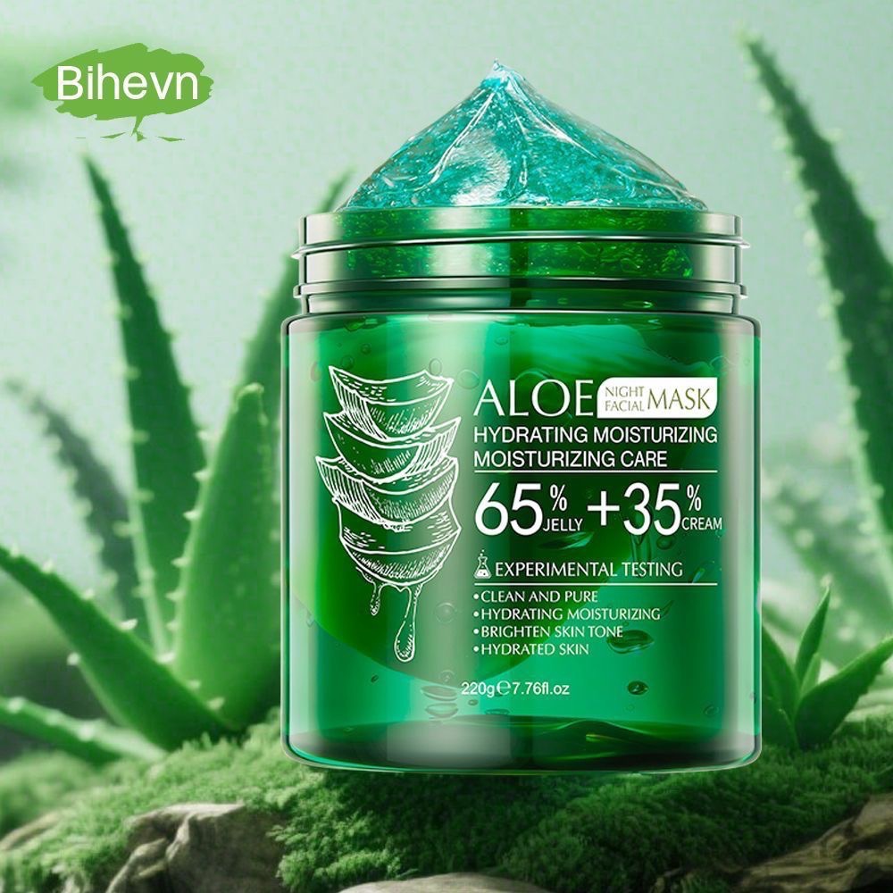 美國Bihevn蘆薈膠原蛋白睡眠面膜霜-細節圖4