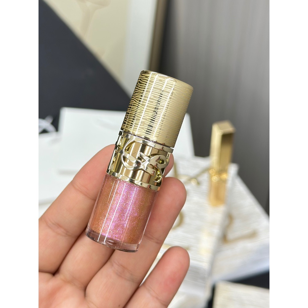 🌸聖羅蘭奢金口紅唇凍兩件套全金版-細節圖7