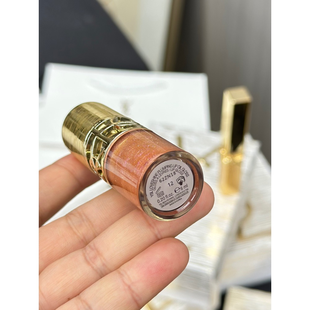 🌸聖羅蘭奢金口紅唇凍兩件套全金版-細節圖9