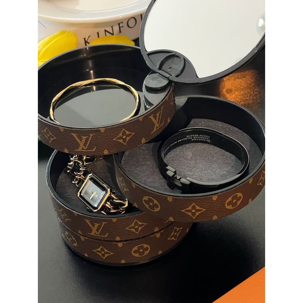 LV首飾收納盒配禮盒-細節圖4