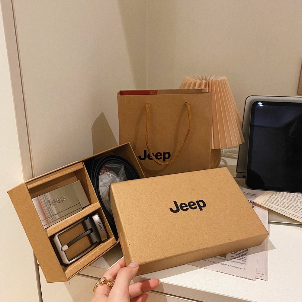 jeep男士雙頭皮帶禮盒裝    ​-細節圖8