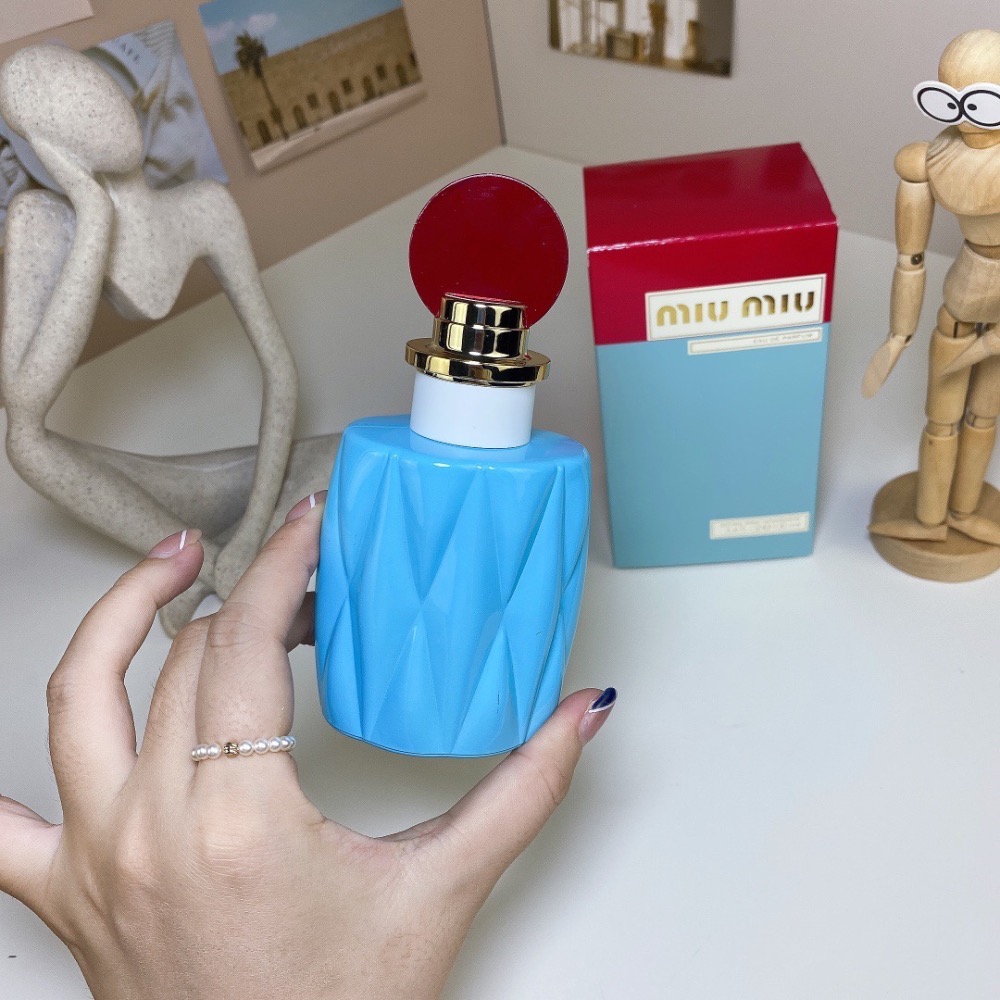 一代紅蓋繆繆100ml  Miu Miu/繆繆 MIUMIU EDP女士香水復古褶皺100ml-細節圖4
