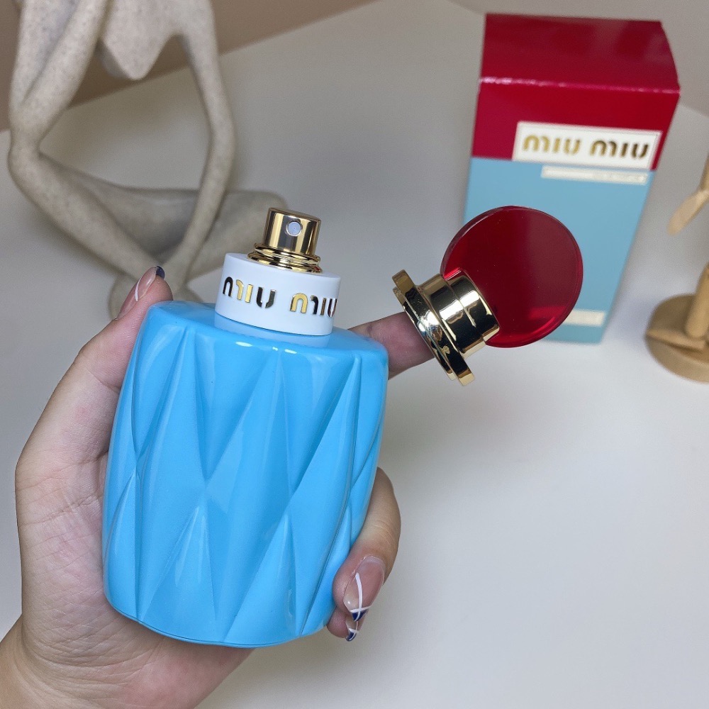 一代紅蓋繆繆100ml  Miu Miu/繆繆 MIUMIU EDP女士香水復古褶皺100ml-細節圖5