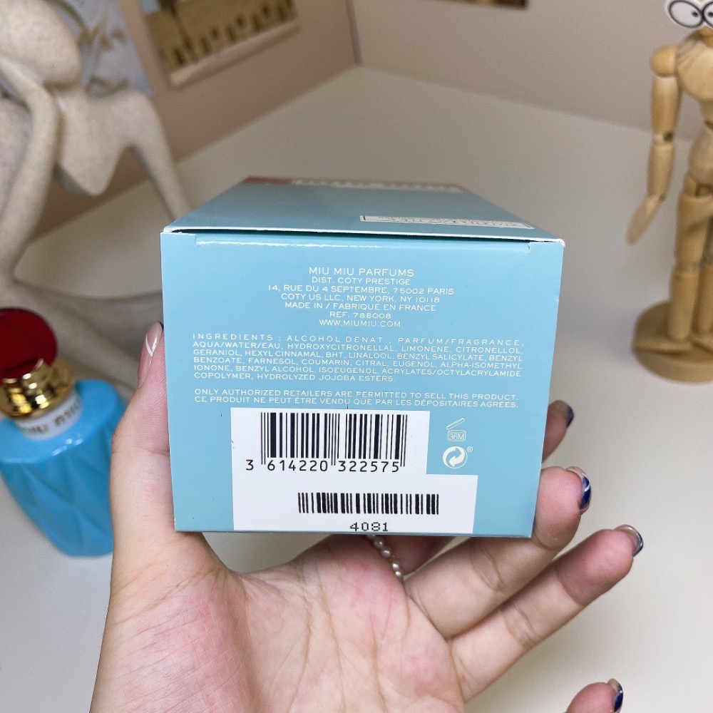 一代紅蓋繆繆100ml  Miu Miu/繆繆 MIUMIU EDP女士香水復古褶皺100ml-細節圖7