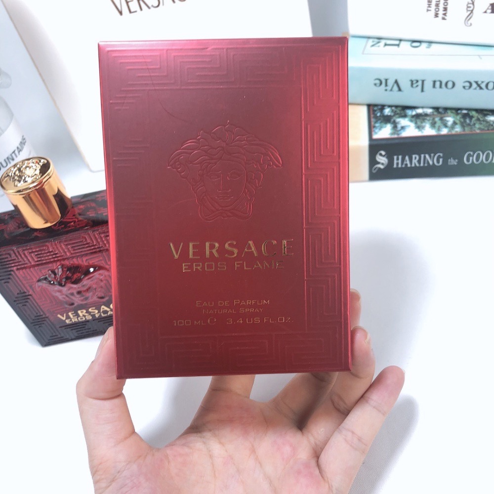 專櫃Versace範思哲 新款紅色Eros愛羅斯愛神之水男士淡香水新品紅瓶100ml-細節圖6