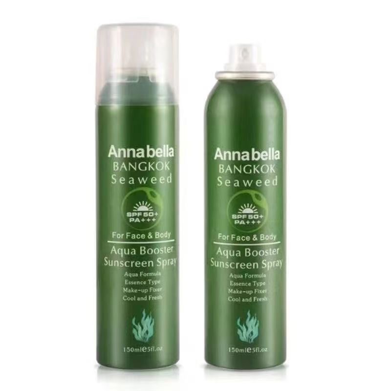 泰國海藻防曬噴霧150mlANNABELLA防水防汗紫外線不膩定妝提亮正品2入-細節圖5