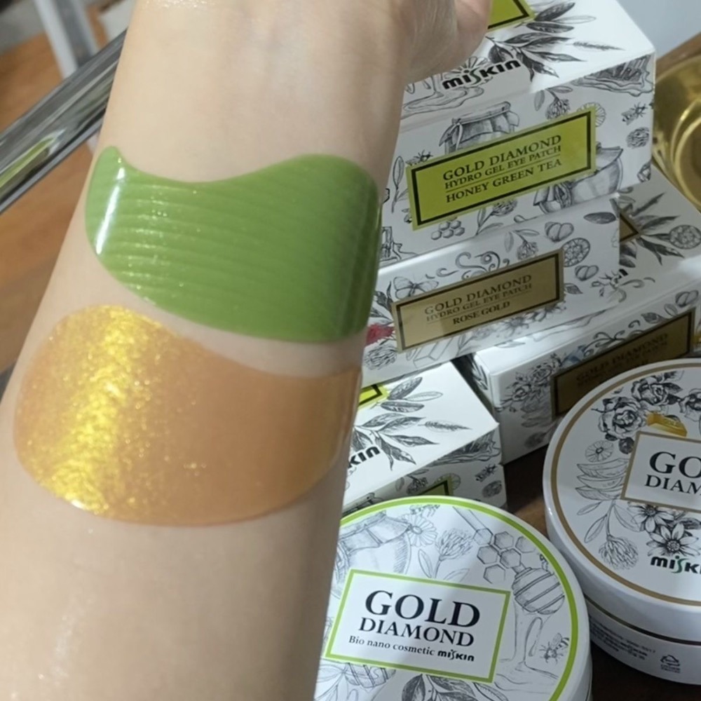 韓國mistin眼膜蜂蜜綠茶/玫瑰黃金（60片/盒）各一盒-細節圖5