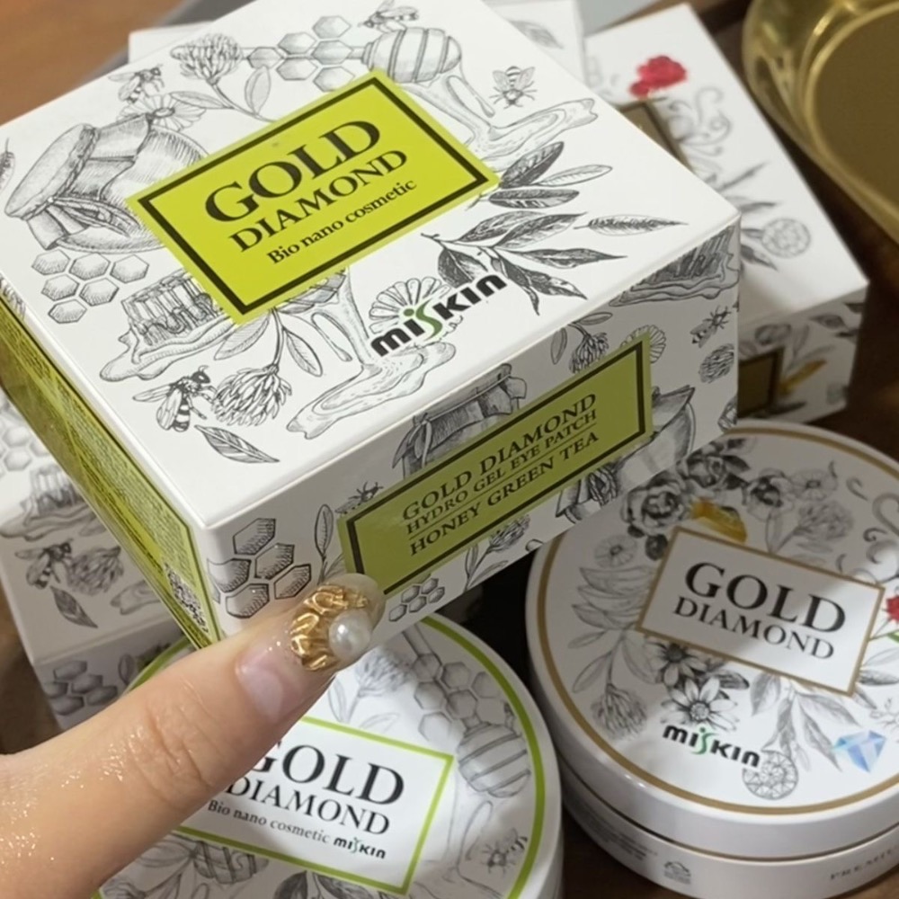 韓國mistin眼膜蜂蜜綠茶/玫瑰黃金（60片/盒）各一盒-細節圖6