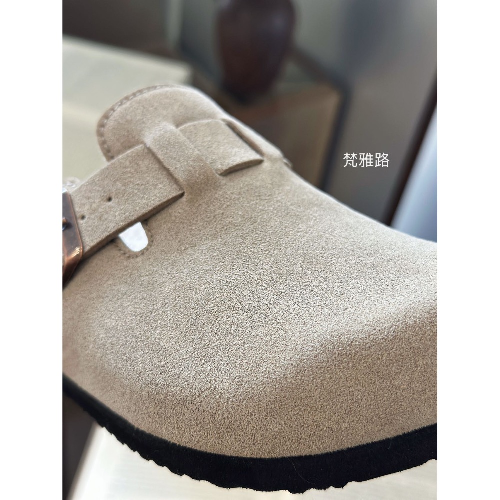 加絨厚底博肯半拖-細節圖3