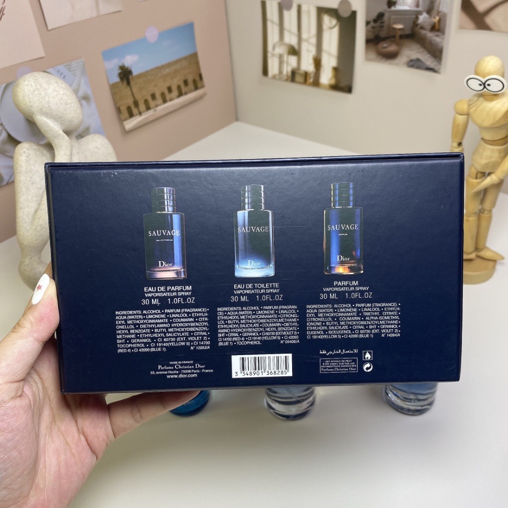 🌸迪奧曠野男士中樣三件套（花盒）30ml×3個，帶噴頭-細節圖7