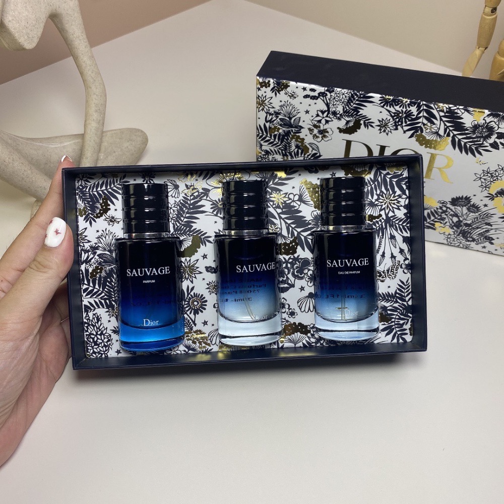 🌸迪奧曠野男士中樣三件套（花盒）30ml×3個，帶噴頭-細節圖2