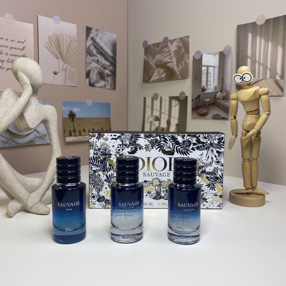 🌸迪奧曠野男士中樣三件套（花盒）30ml×3個，帶噴頭-細節圖3