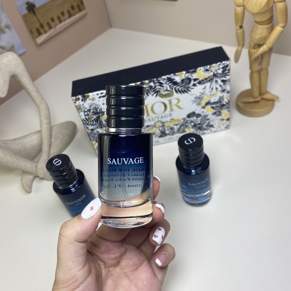 🌸迪奧曠野男士中樣三件套（花盒）30ml×3個，帶噴頭-細節圖5