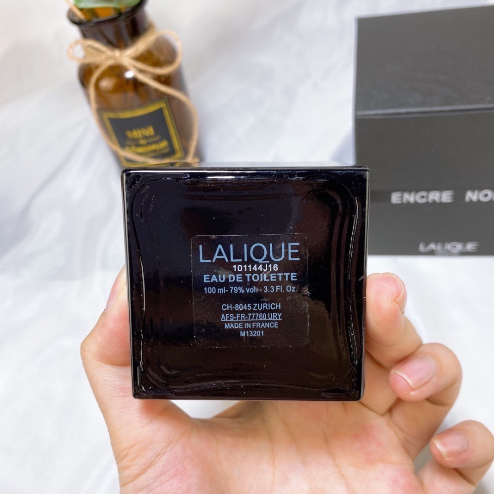 💥Lalique Encre Noire萊儷萊麗墨戀朱墨黑澤木質男士香水持久淡香100ml-細節圖3