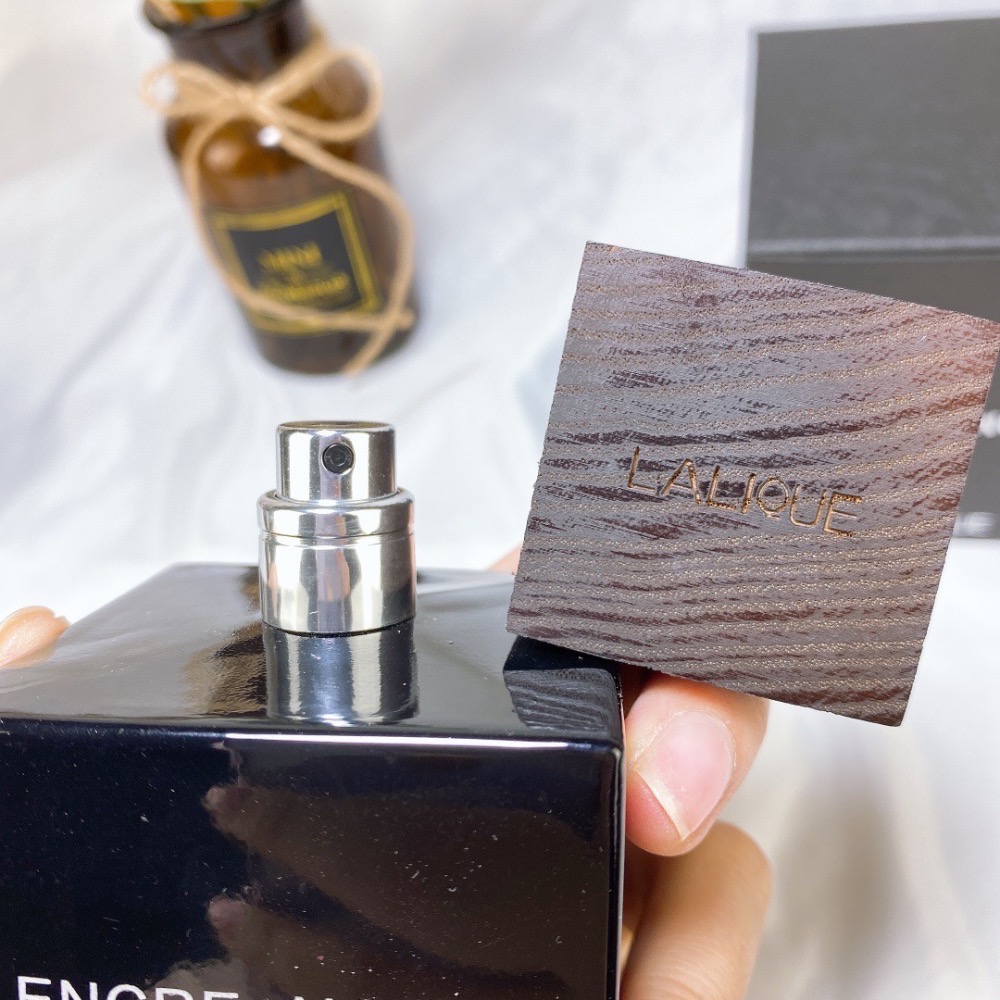 💥Lalique Encre Noire萊儷萊麗墨戀朱墨黑澤木質男士香水持久淡香100ml-細節圖4