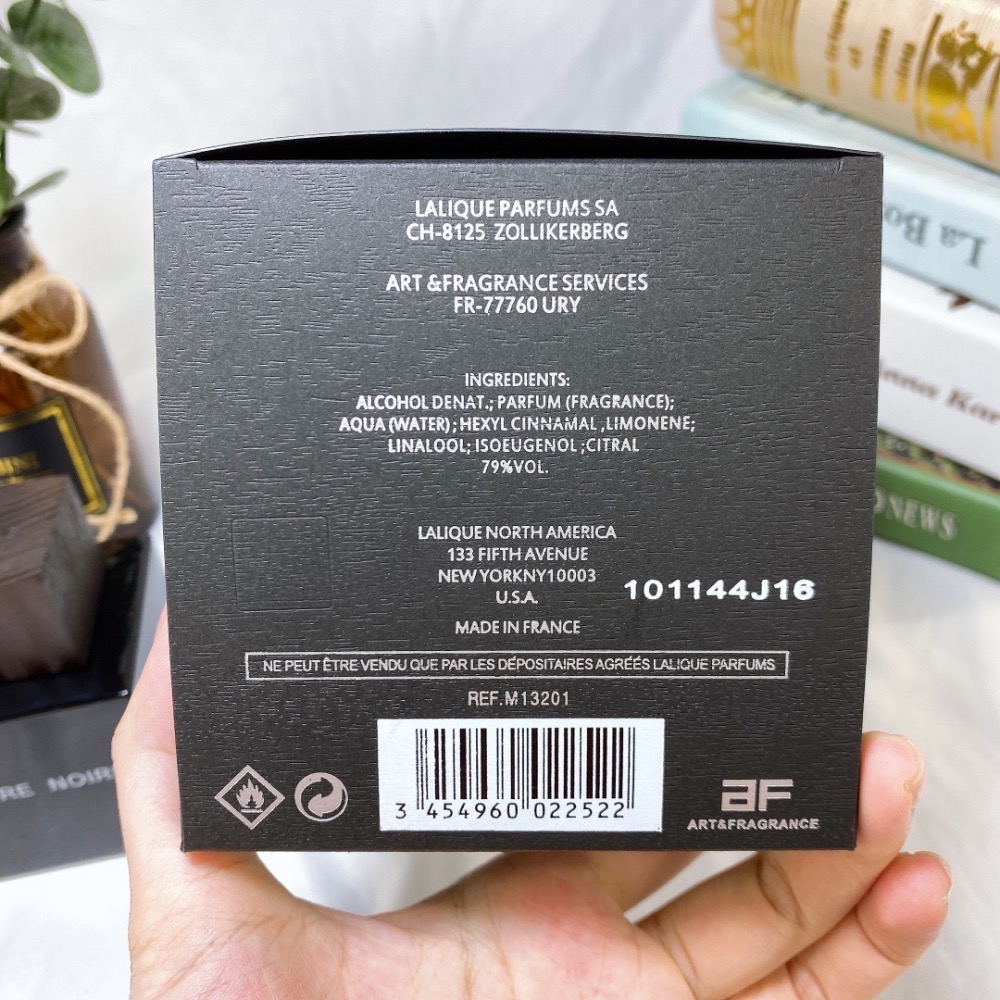 💥Lalique Encre Noire萊儷萊麗墨戀朱墨黑澤木質男士香水持久淡香100ml-細節圖6